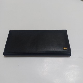 BRAUN BUFFEL (德國小金牛) 黑色經典三折真皮長夾，12卡，2鈔票夾，1拉鍊袋，近全新（0627）