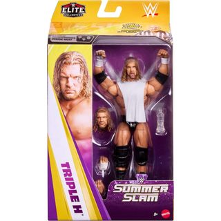 ☆阿Su倉庫☆WWE摔角 Triple H SummerSlam Elite HHH傳奇巨星精華版人偶附頭雕 新款熱賣中