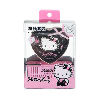 《MINISO x Hello Kitty》閃閃派對系列 美甲工具三件套 棉花糖粉撲兩件套 髮夾 髮圈 大腸圈 名創優品