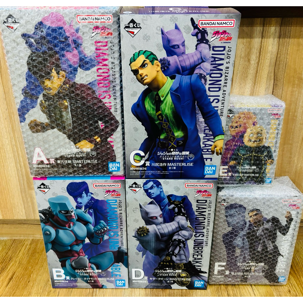 《LEO》一番賞 JOJO的奇妙冒險 A賞 東方仗助 B賞 瘋狂鑽石 C賞 吉良吉影 D賞 皇后殺手 最後賞 岸邊露伴