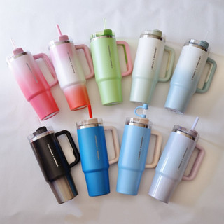 全新正品·星巴克STANLEY黑茶色40oz不鏽鋼TOGO把手杯~星巴克STANLEY嘉年華40oz不鏽鋼TOGO把手杯