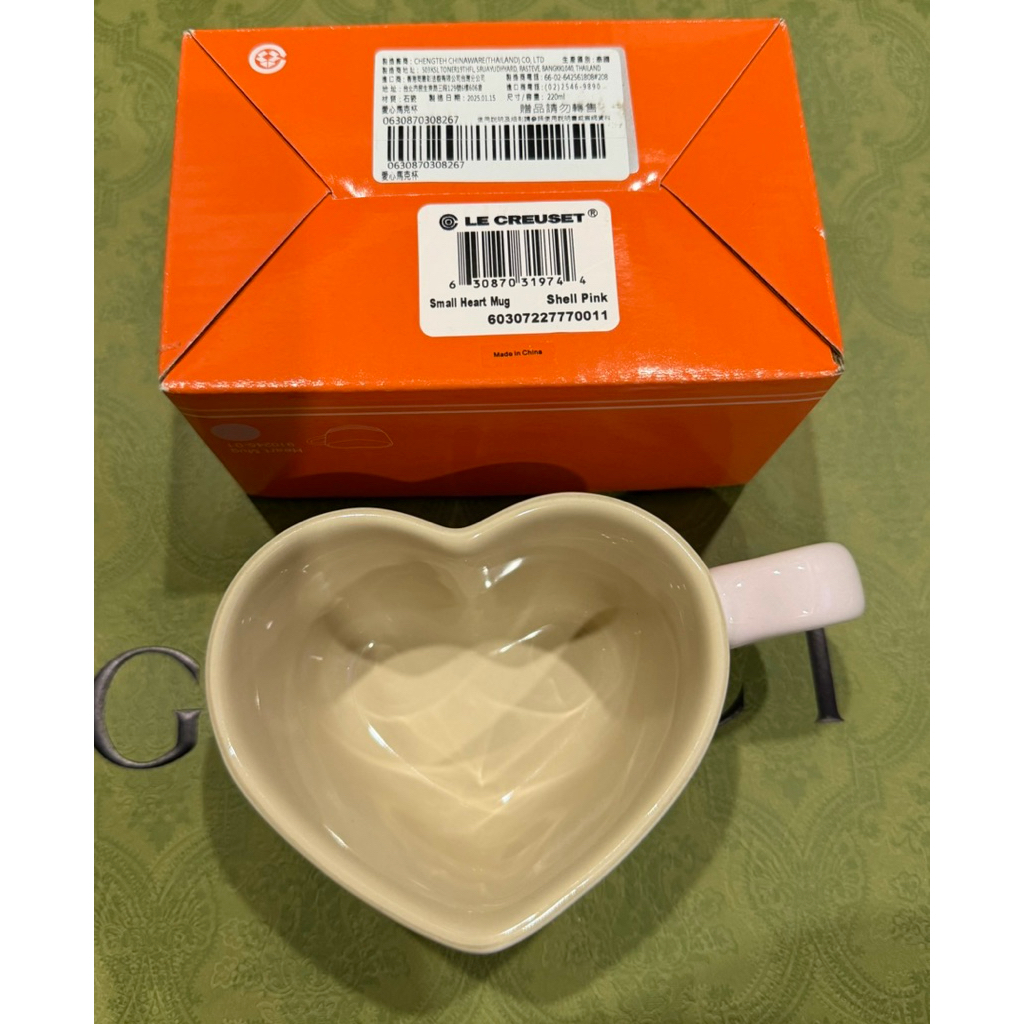 Le creuset 愛心馬克杯 粉色