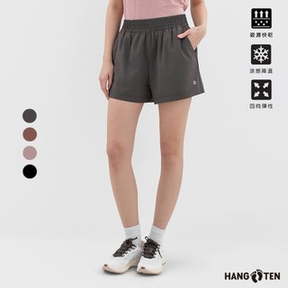 【Hang Ten】女裝-恆溫多功能-RELAXED FIT四面彈涼感吸濕快乾寬版短褲(多色選)