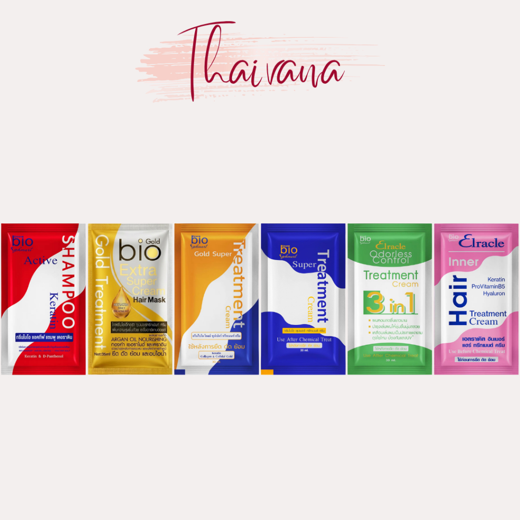 Thaivana🇹🇭泰國Green Bio Treatment 髮膜 沙龍級深層護髮素 染燙修護 旅行包 30ml