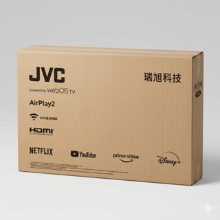 JVC 32型AirPlay2 HD 飛輪體感連網液晶顯示器(32TG2) Netflix YouTube