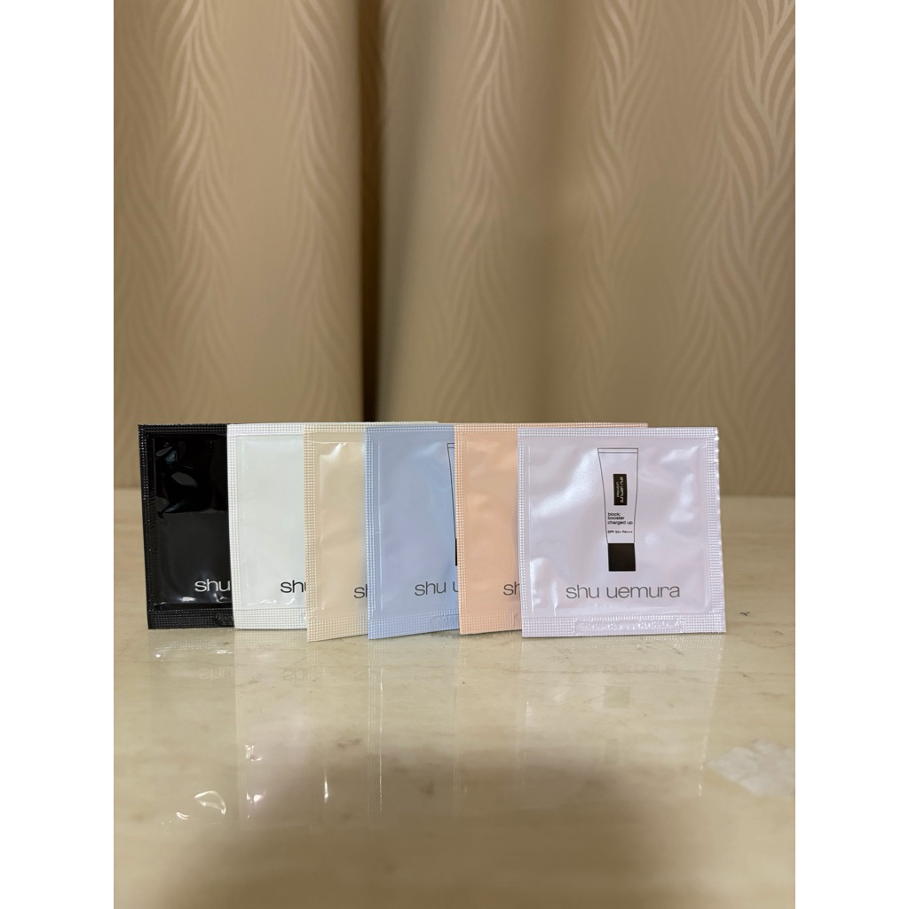 植村秀無極限保濕妝前乳1ml/無極限控油妝前乳/新款無極限全效亮白精華防曬乳