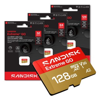 SANDISK Extreme GO 32G 64G 128G microSD U3 UHS-I V30 4K 記憶卡