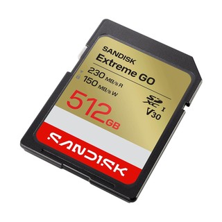 SANDISK Extreme GO 512G V30 UHS-I U3 相機專用 SD大卡 記憶卡