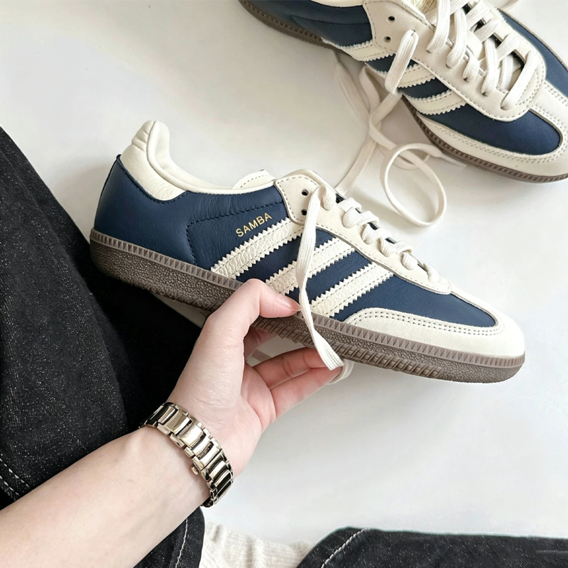 ADIDAS SAMBA OG 奶油藏青藍 深藍 霧霾藍 米白 焦糖底 女鞋 IG1968