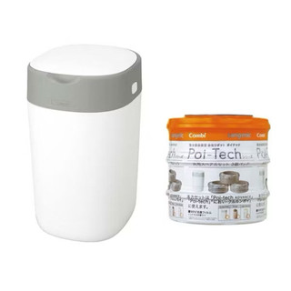 Combi 康貝 Poi-Tech雙重防臭尿專用膠捲3入/尿布處理器/(膠捲3入+尿布處理器)