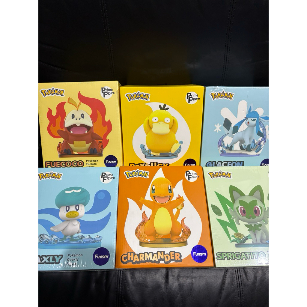 Funism 玩樂主義 PoKeMon 火鱷 可達鴨 冰伊布 潤水鴨 小火龍 新葉喵 正版公仔 全新 寶可夢