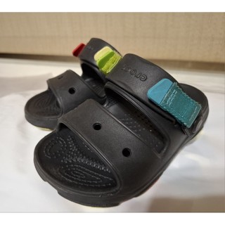 Crocs 卡駱馳 All-Terrain 特林 SportsSandal涼拖 童鞋-黑色/七彩色 207707-0C4