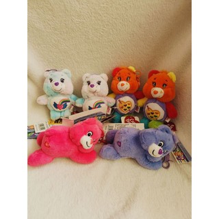 全新 正版 Care bears 彩虹小熊娃娃 鑰匙吊飾