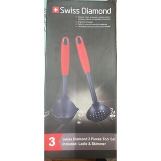 全新Swiss Diamond瑞士鑽石牌 湯勺／漏勺兩件組