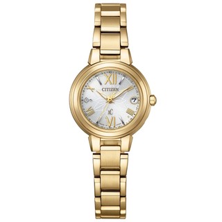 CITIZEN 星辰 xC系列 琥珀金 電波對時 光動能腕錶 ES9433-56A