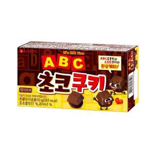 樂天 字母巧克力餅乾 50g【零食圈】零食 韓國餅乾 休閒零食 巧克力 Lotte