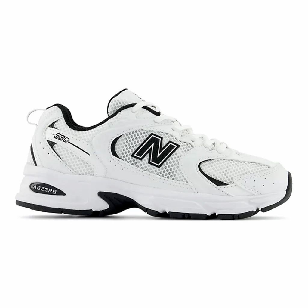 New Balance 530 復古休閒鞋 男女 白黑色_MR530EWB-D