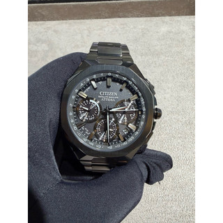 CITIZEN星辰錶ATTESA黑鈦八角系列拉絲陶瓷錶圈光動能GPS衛星對時男錶CC4105-69E/44M