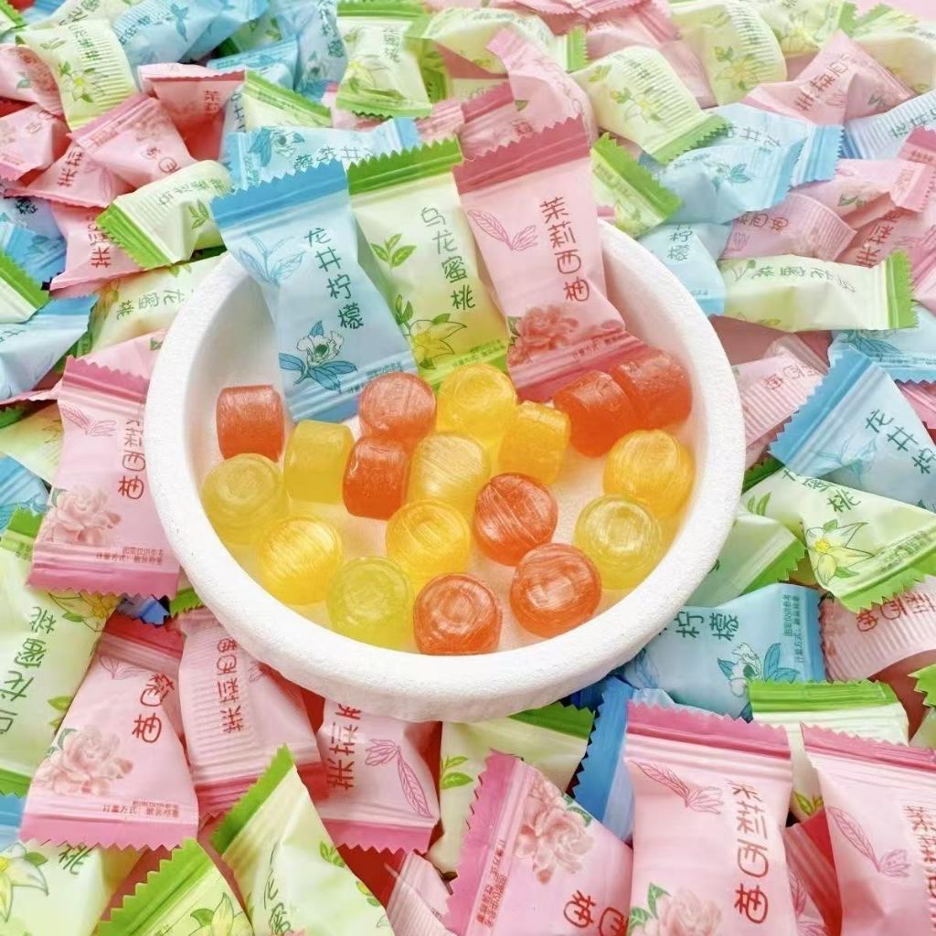 【爆款推薦】茶味硬糖 玫瑰荔枝糖果 茉莉花茶糖果 蜜桃烏龍茶糖 口氣清新糖果 茶味糖果 水蜜桃味糖果 喜糖 糖果批發