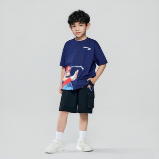 GIORDANO 童裝彈力印花短褲 超級瑪利歐銀河電影版系列 03106351