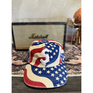 Supreme 26SS Pigment Coated S Logo 6 Panel 水洗 六分割帽 美國國旗 帽子