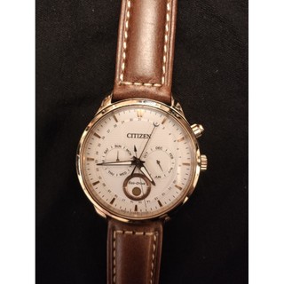 光動能 藍寶 原$18,800 月相錶 藍寶石 星辰CITIZEN ECO-Drive 玫瑰金 正品 男錶 二手 手錶