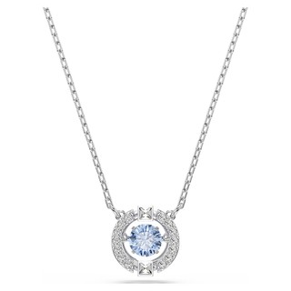 SWAROVSKI 施華洛世奇 Una 閃耀舞動水晶項鍊-藍水晶 送禮 禮物 推薦(5279425)