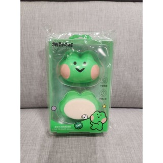 全新 現貨 出清 LINE Friends minini系列 可愛 綠色 青蛙 造型粉底刷 屈臣氏 粉底刷 綿密緊緻刷頭