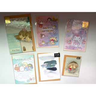 【現貨出清 ⚠️請閱讀注意事項】卡片 生日卡 萬用卡 Amy&Tom/迪士尼公主Disney/酷洛米/角落生物/感謝卡