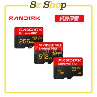 SanDisk Extreme PRO microSDXC UHS-I(V30)(A2) 256G/ 512G/ 1TB