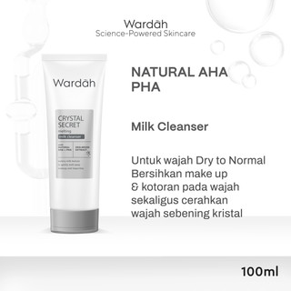 wardah crystal secret milk cleanser 100g