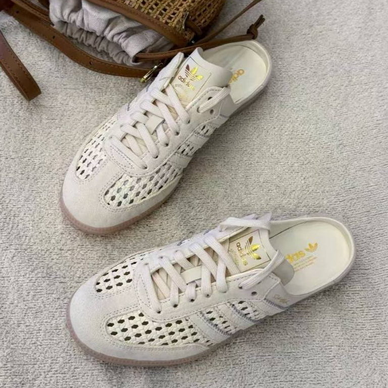 JOY.正韓 adidas originals Samba  新款 鏤空包頭拖鞋 一腳蹬 穆勒鞋 男女鞋KH7719