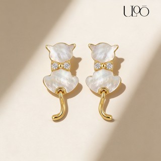 【ULOO】Twinkle 俏皮可愛耳環-金色 UE1002010