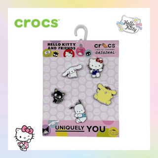 🌸現貨 Crocs正版鞋釦 Crocs × Hello Kitty Friends 金屬風鞋釦五件組 洞洞鞋配件