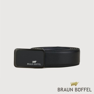 【BRAUN BUFFEL】都會時尚 刻紋釘扣皮帶-鎗色(德國小金牛台灣總代理)/BF26B-WEG061-GUN