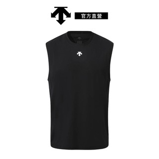 【DESCENTE 迪桑特】男士 背後設計文字落肩無袖背心 現貨