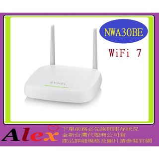 ZYXEL NWA30BE BE5100 WiFi 7 雙頻桌上型 NebulaFlex 無線基地台