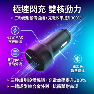 【彰化現貨🔥】雙口車用快充 極速閃充 國際認證安全防護 車載通用快充頭 現貨出貨