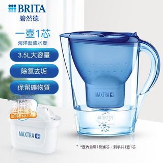 🔥台灣現貨 隔日免運🔥 BRITA濾水壺 限量新色 經典藍 馬利拉 3.5L濾水壺 Marella XL含濾心