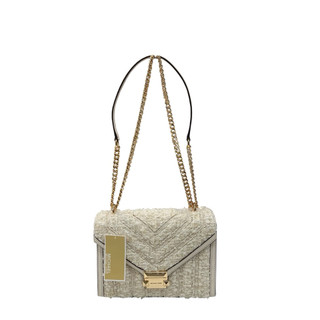 【新莊幸福店】MICHAEL KORS 肩背包 白色 等級B WHITNEY