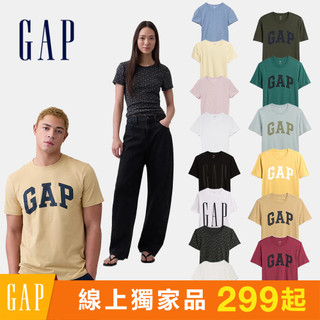 【Gap】 男女裝 Logo/印花/素色 圓領T恤 多款任選 (856659&887070&886619&886589)