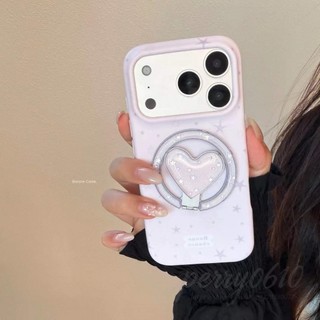韓國菲林殼 滿屏星 磁吸iPhone17 16 15 14 Pro Max 手機殼 全包防摔殼 磁吸支架 少女粉