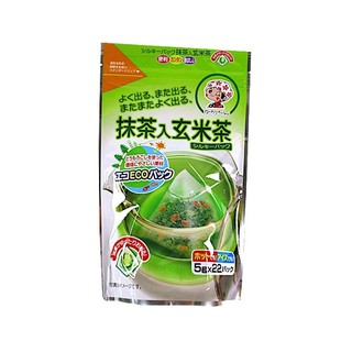 宇治森德 抹茶玄米茶(三角包) 22包入【Donki日本唐吉訶德】
