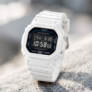 【WANgT】CASIO 卡西歐 G-SHOCK DW-B5600SF-7 藍芽科幻時尚 簡約純白 經典款 防水200米