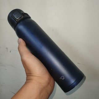 二手 象印 SM-SF60 600ml 保溫杯 深藍色