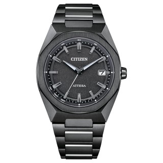 CITIZEN星辰錶 ATTESA 光動能電波對時 簡約紳士黑鈦男錶 39mm CB3045-61E 全球保固3年