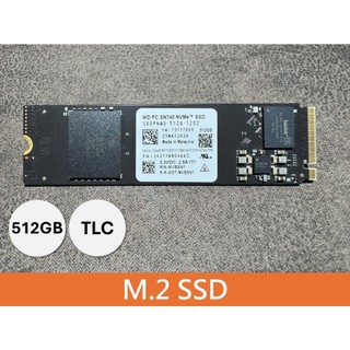 WD PC SN740 512G M.2 Gen4 SSD(健康度100%)