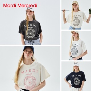 MARDI MERCREDI 印花短TEE 多色 學院風LOGO 象牙花 TSHIRT UNIV LOGO