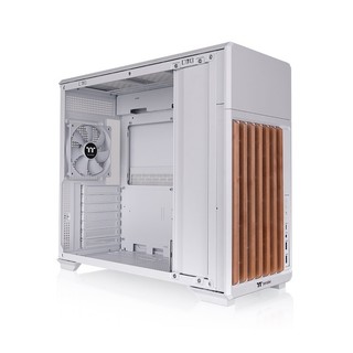 Thermaltake 曜越 TR300 WS ATX木紋中直立式機殼 黑色/雪白版