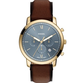 FOSSIL Neutra 復古紳士計時手錶-44mm FS6162 開學季禮物